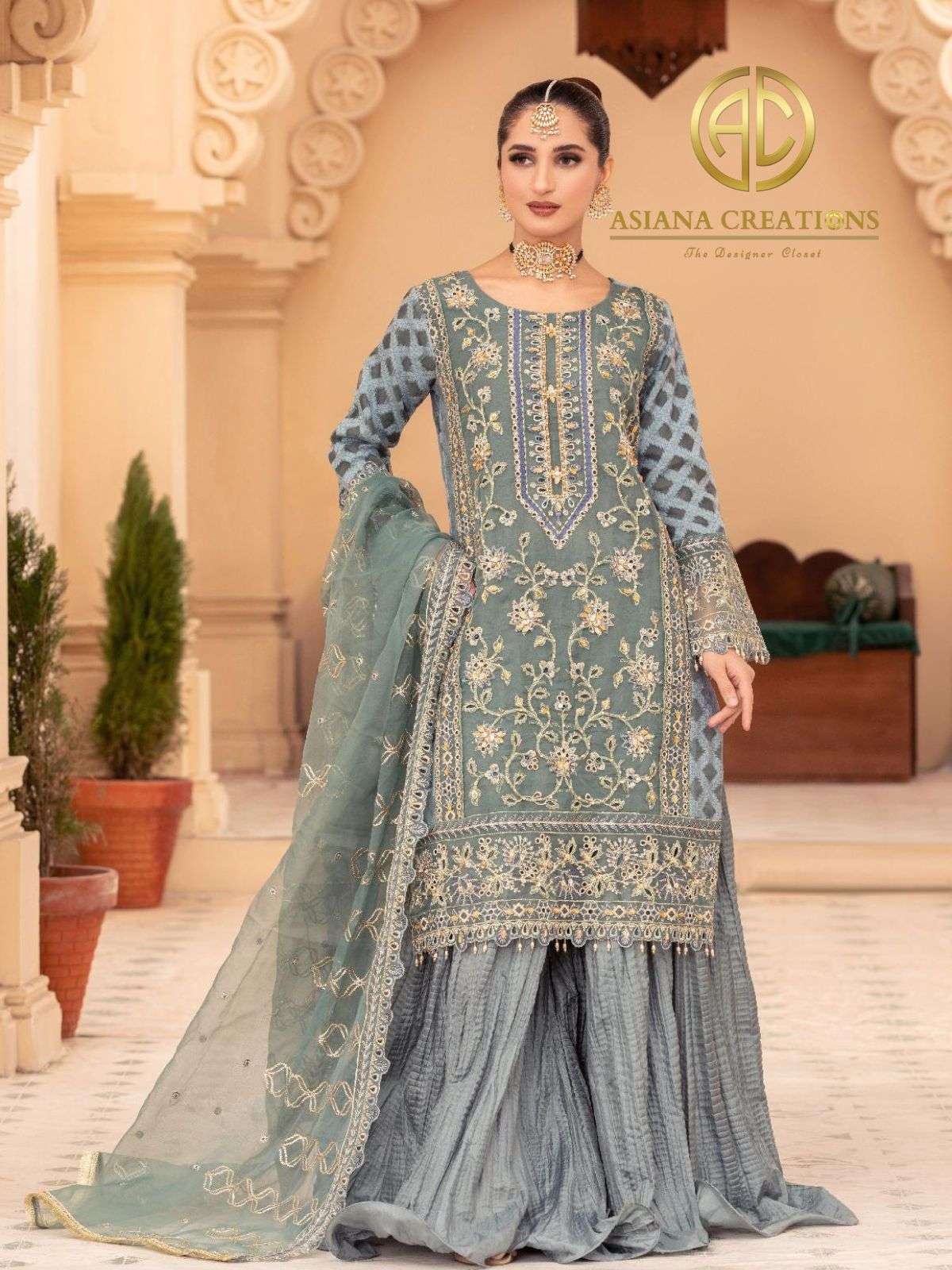 Net Anarkali Dresses  Pakistani Suit 11- (US-519)